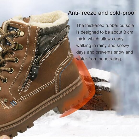 Men's Mid-Top Winter Snow Waterproof boots. brand new. - Picture 6 of 8